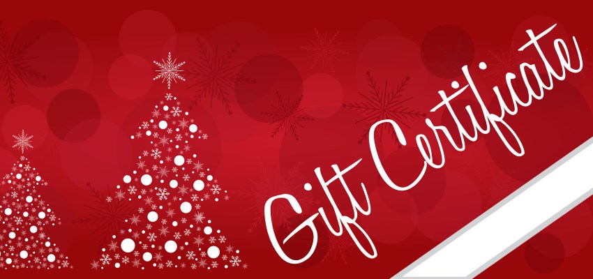 Holiday Gift Certificate