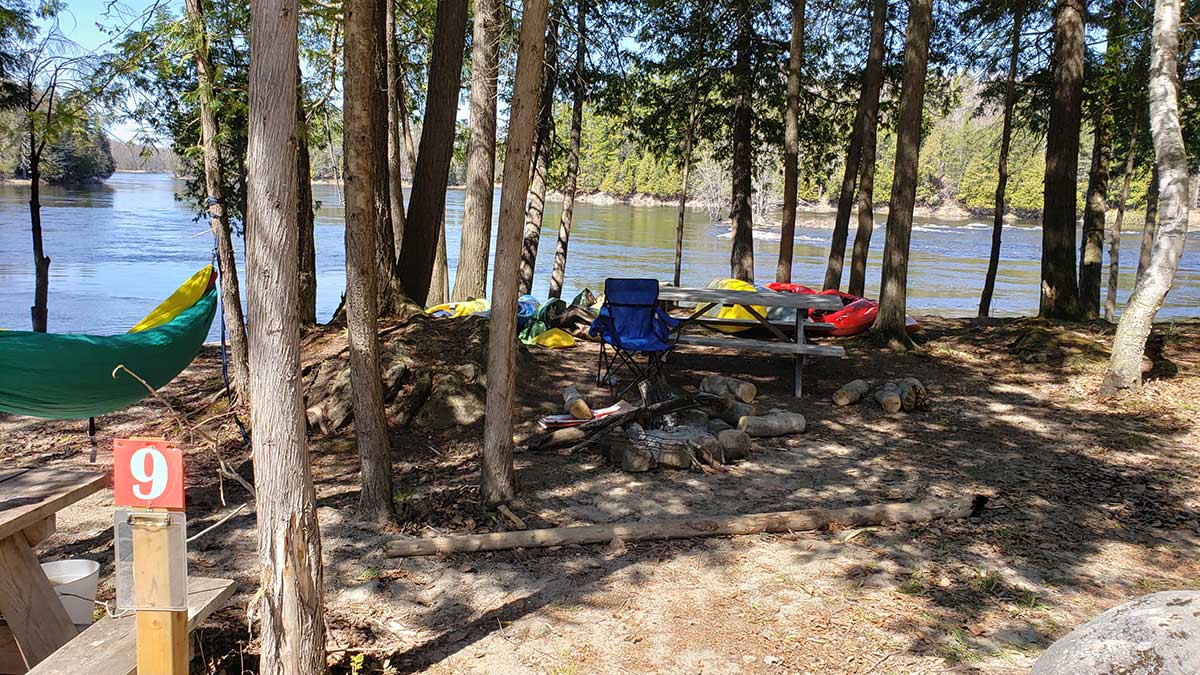 Riverside Camping at the Take Out Ottawa River