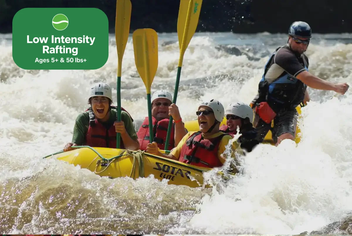 Low Intensity Whitewater Rafting at River Run Rafting